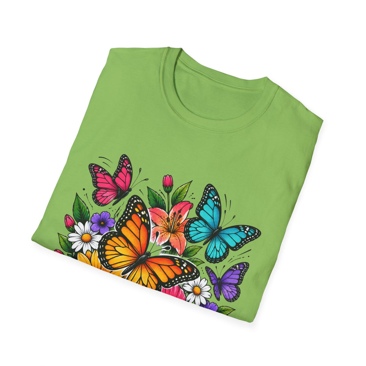 Butterfly and flowers