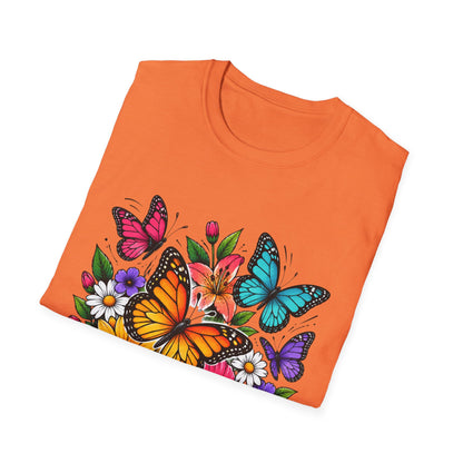Butterfly and flowers
