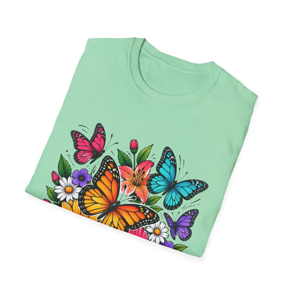 Butterfly and flowers
