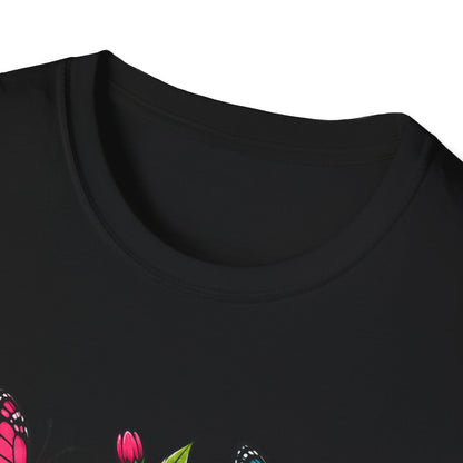 Butterfly and flowers