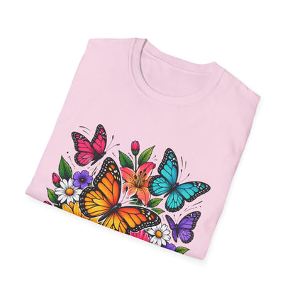 Butterfly and flowers