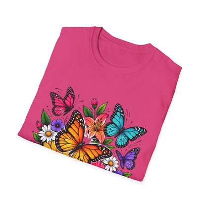 Butterfly and flowers