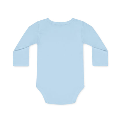 Eliana's First Christmas" Holiday Long-Sleeve Organic Infant Onesie