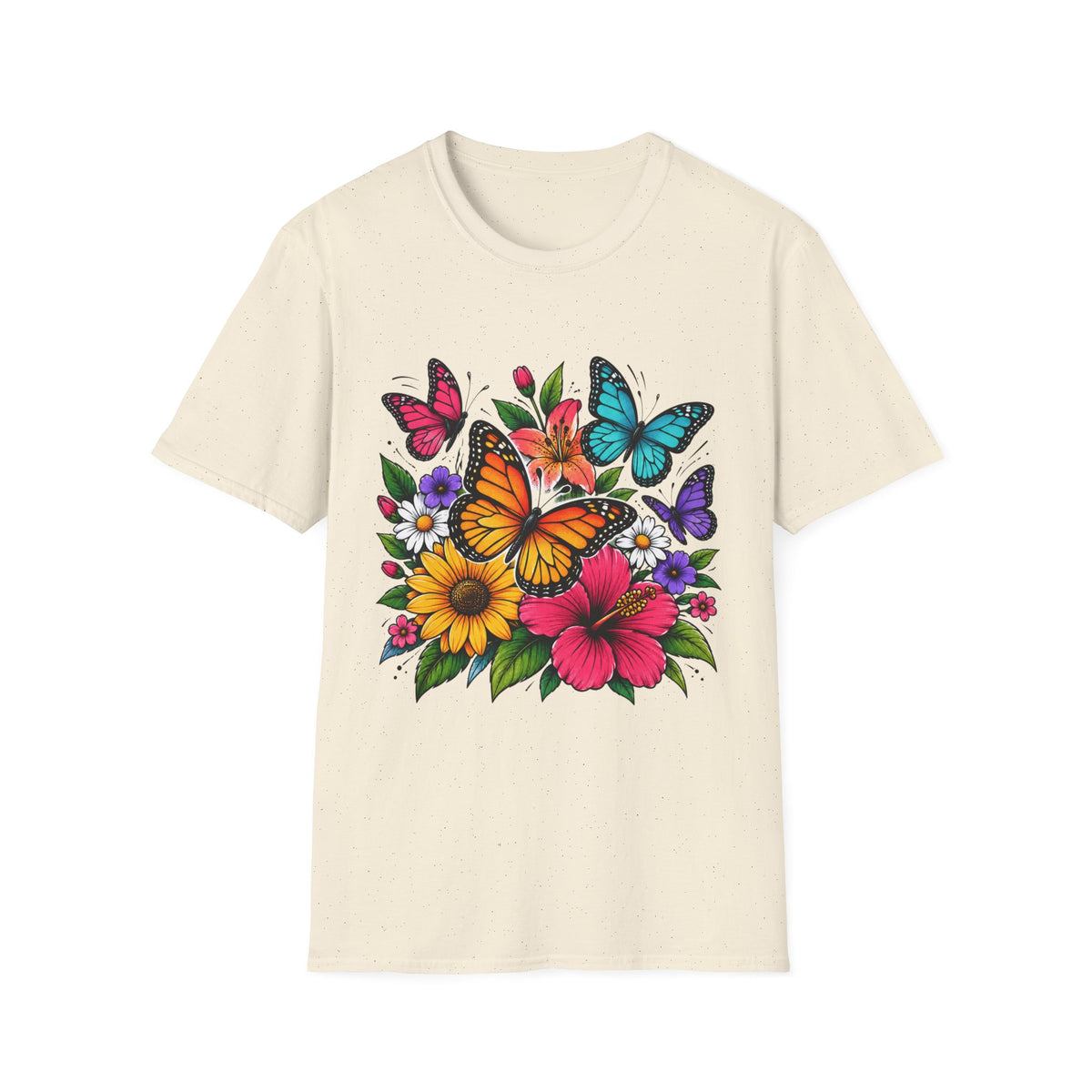 Butterfly and flowers