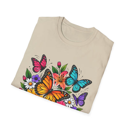 Butterfly and flowers
