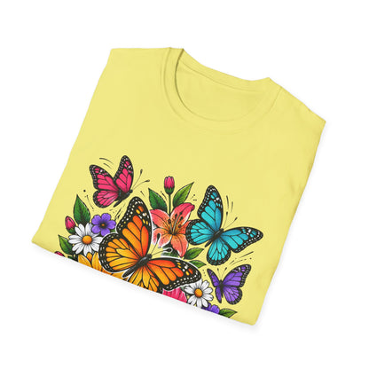 Butterfly and flowers