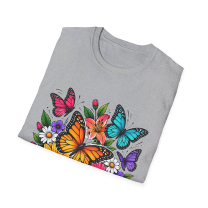 Butterfly and flowers