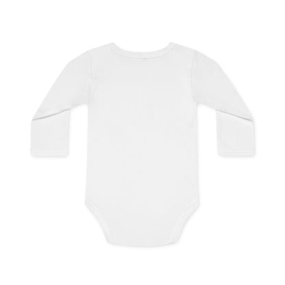 Eliana's First Christmas" Holiday Long-Sleeve Organic Infant Onesie