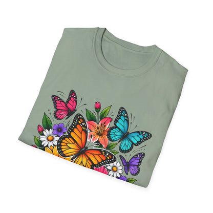 Butterfly and flowers