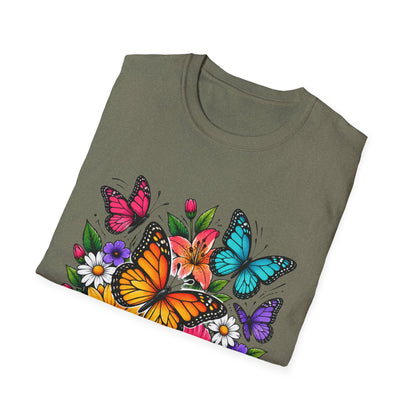 Butterfly and flowers