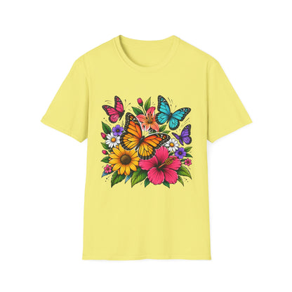 Butterfly and flowers