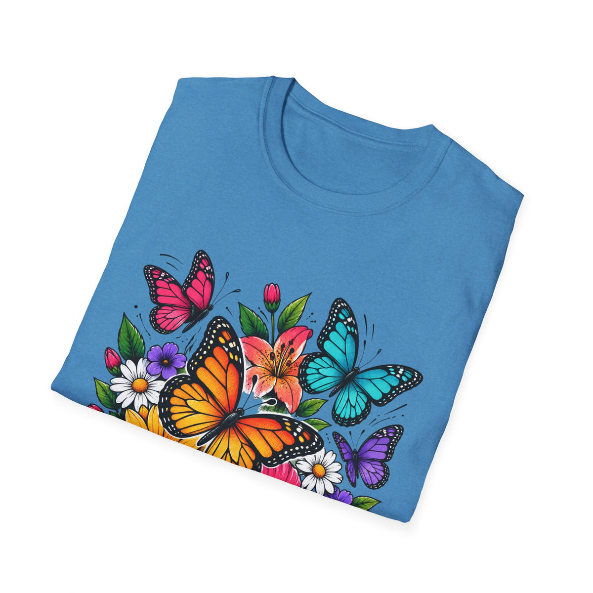 Butterfly and flowers