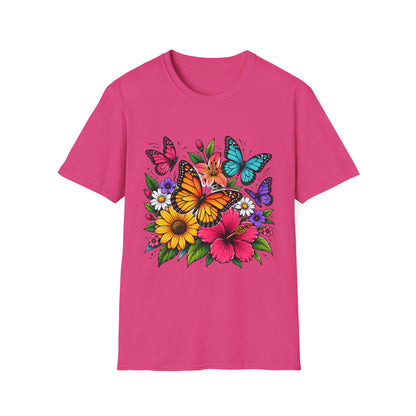 Butterfly and flowers