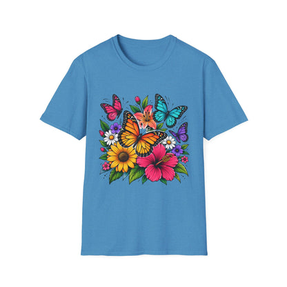 Butterfly and flowers
